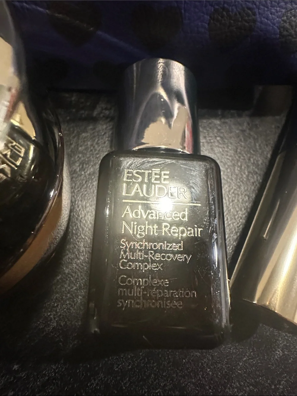 Estee Lauder Skincare Set in Navy Blue & Amber